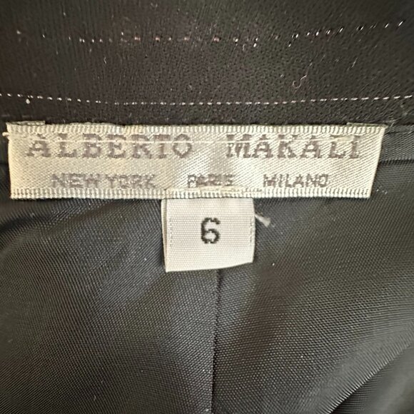 Alberto Makali Women' 6 Black & White Fully Lined Straight/Pencil  Midi Skirt - Picture 9 of 11